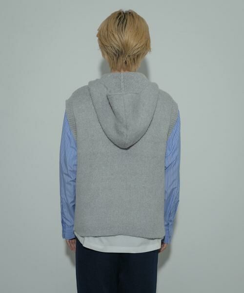 SENSE OF PLACE by URBAN RESEARCH / センスオブプレイス バイ アーバンリサーチ ベスト | 『洗濯可』シャギーフーディーベスト | 詳細30