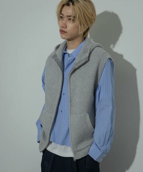 SENSE OF PLACE by URBAN RESEARCH / センスオブプレイス バイ アーバンリサーチ ベスト | 『洗濯可』シャギーフーディーベスト | 詳細23