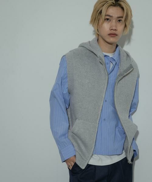 SENSE OF PLACE by URBAN RESEARCH / センスオブプレイス バイ アーバンリサーチ ベスト | 『洗濯可』シャギーフーディーベスト | 詳細24