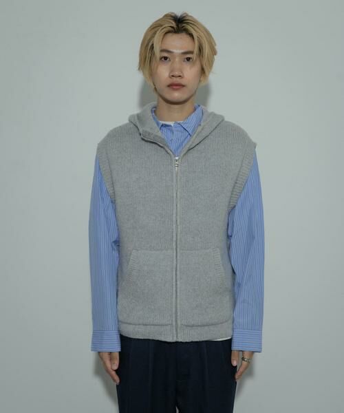 SENSE OF PLACE by URBAN RESEARCH / センスオブプレイス バイ アーバンリサーチ ベスト | 『洗濯可』シャギーフーディーベスト | 詳細28