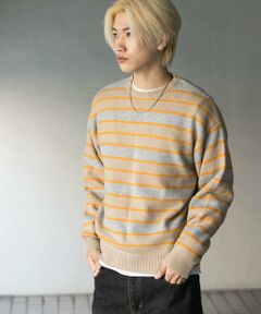 SENSE OF PLACE by URBAN RESEARCH / センスオブプレイス バイ アーバンリサーチ ニット・セーター | ウールブレンドボーダークルーネックニット