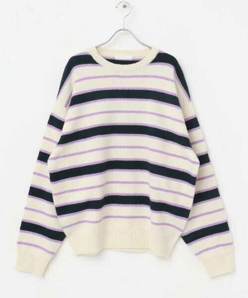 SENSE OF PLACE by URBAN RESEARCH / センスオブプレイス バイ アーバンリサーチ ニット・セーター | ウールブレンドボーダークルーネックニット | 詳細10