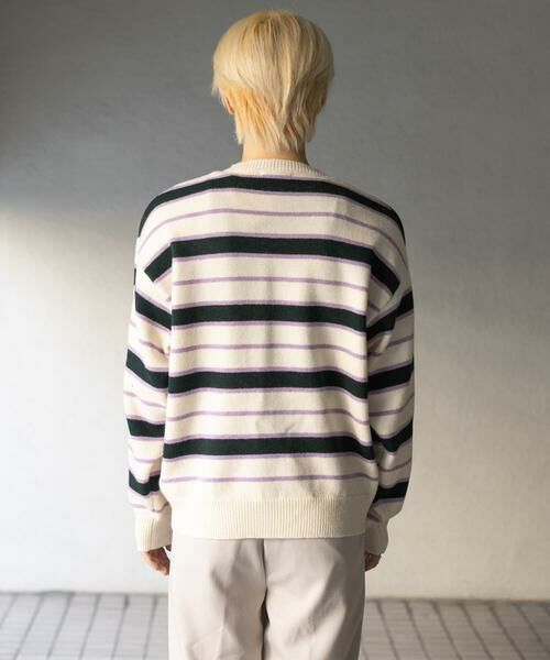 SENSE OF PLACE by URBAN RESEARCH / センスオブプレイス バイ アーバンリサーチ ニット・セーター | ウールブレンドボーダークルーネックニット | 詳細9