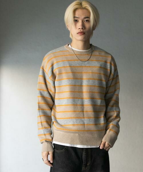 SENSE OF PLACE by URBAN RESEARCH / センスオブプレイス バイ アーバンリサーチ ニット・セーター | ウールブレンドボーダークルーネックニット | 詳細23