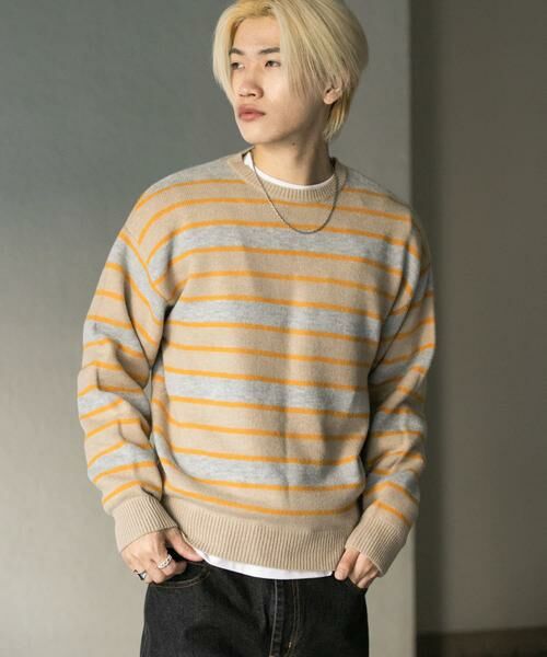 SENSE OF PLACE by URBAN RESEARCH / センスオブプレイス バイ アーバンリサーチ ニット・セーター | ウールブレンドボーダークルーネックニット | 詳細24