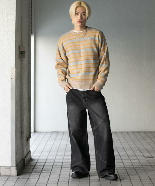 SENSE OF PLACE by URBAN RESEARCH / センスオブプレイス バイ アーバンリサーチ ニット・セーター | ウールブレンドボーダークルーネックニット | 詳細26