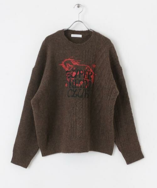 SENSE OF PLACE by URBAN RESEARCH / センスオブプレイス バイ アーバンリサーチ ニット・セーター | 『別注』SHUHEI KOKI×SENSE OF PLACE　プリントニット | 詳細10