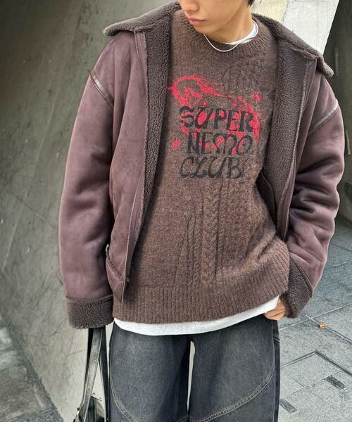 SENSE OF PLACE by URBAN RESEARCH / センスオブプレイス バイ アーバンリサーチ ニット・セーター | 『別注』SHUHEI KOKI×SENSE OF PLACE　プリントニット | 詳細2