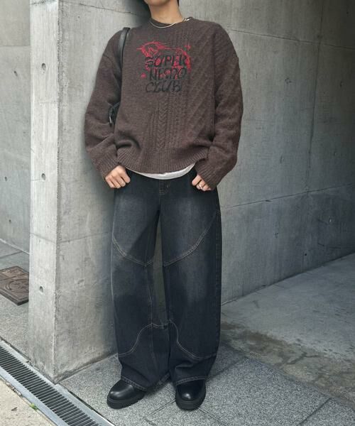 SENSE OF PLACE by URBAN RESEARCH / センスオブプレイス バイ アーバンリサーチ ニット・セーター | 『別注』SHUHEI KOKI×SENSE OF PLACE　プリントニット | 詳細7