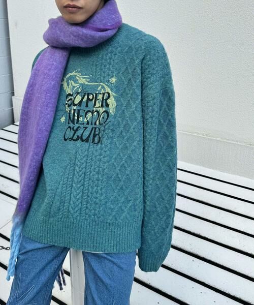 SENSE OF PLACE by URBAN RESEARCH / センスオブプレイス バイ アーバンリサーチ ニット・セーター | 『別注』SHUHEI KOKI×SENSE OF PLACE　プリントニット | 詳細14