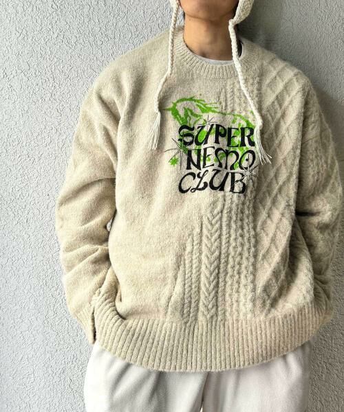 SENSE OF PLACE by URBAN RESEARCH / センスオブプレイス バイ アーバンリサーチ ニット・セーター | 『別注』SHUHEI KOKI×SENSE OF PLACE　プリントニット | 詳細23