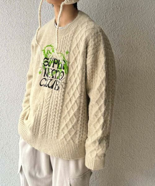 SENSE OF PLACE by URBAN RESEARCH / センスオブプレイス バイ アーバンリサーチ ニット・セーター | 『別注』SHUHEI KOKI×SENSE OF PLACE　プリントニット | 詳細25