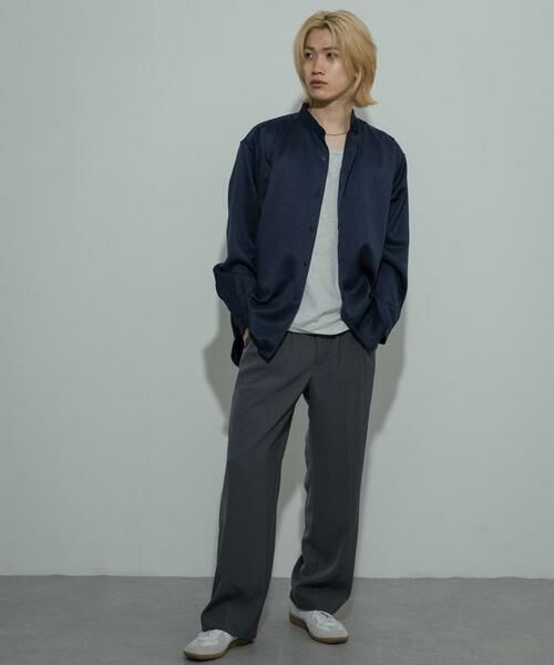 SENSE OF PLACE by URBAN RESEARCH / センスオブプレイス バイ アーバンリサーチ シャツ・ブラウス | ウールライクバンドカラールーズシャツ | 詳細11