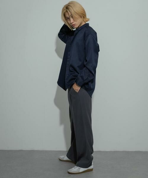 SENSE OF PLACE by URBAN RESEARCH / センスオブプレイス バイ アーバンリサーチ シャツ・ブラウス | ウールライクバンドカラールーズシャツ | 詳細12