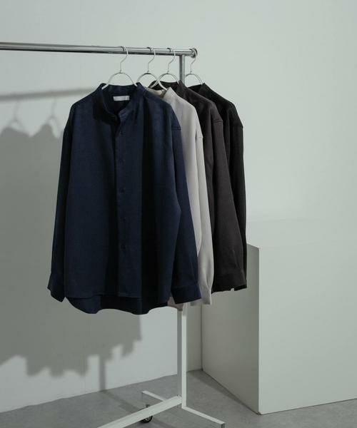SENSE OF PLACE by URBAN RESEARCH / センスオブプレイス バイ アーバンリサーチ シャツ・ブラウス | ウールライクバンドカラールーズシャツ | 詳細14