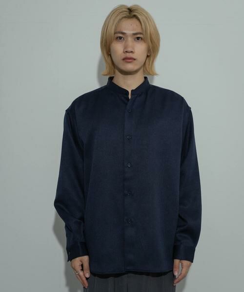 SENSE OF PLACE by URBAN RESEARCH / センスオブプレイス バイ アーバンリサーチ シャツ・ブラウス | ウールライクバンドカラールーズシャツ | 詳細15