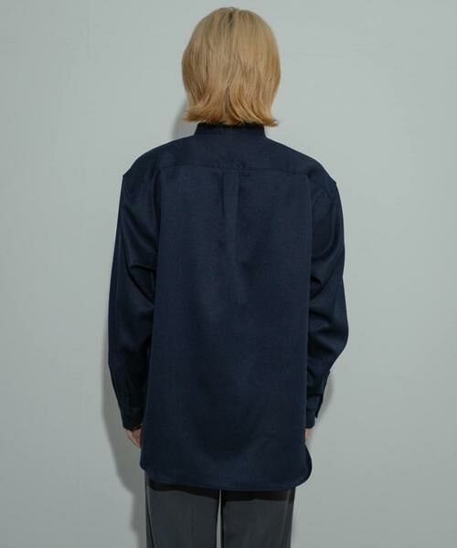 SENSE OF PLACE by URBAN RESEARCH / センスオブプレイス バイ アーバンリサーチ シャツ・ブラウス | ウールライクバンドカラールーズシャツ | 詳細17
