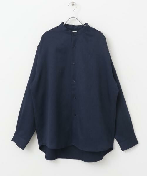 SENSE OF PLACE by URBAN RESEARCH / センスオブプレイス バイ アーバンリサーチ シャツ・ブラウス | ウールライクバンドカラールーズシャツ | 詳細18