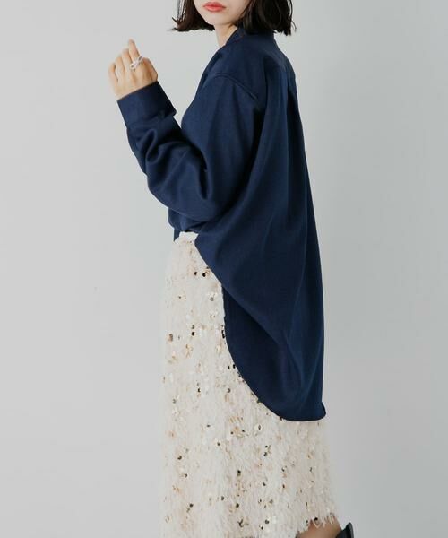 SENSE OF PLACE by URBAN RESEARCH / センスオブプレイス バイ アーバンリサーチ シャツ・ブラウス | ウールライクバンドカラールーズシャツ | 詳細2