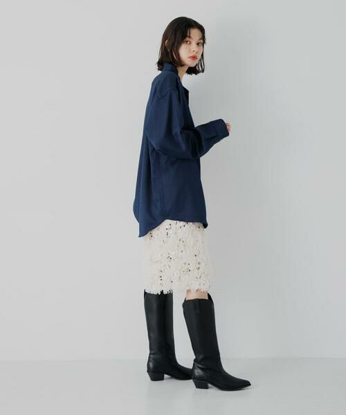 SENSE OF PLACE by URBAN RESEARCH / センスオブプレイス バイ アーバンリサーチ シャツ・ブラウス | ウールライクバンドカラールーズシャツ | 詳細5