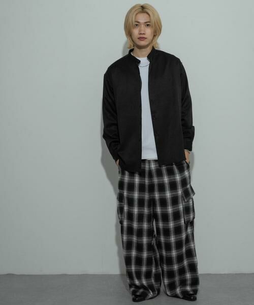 SENSE OF PLACE by URBAN RESEARCH / センスオブプレイス バイ アーバンリサーチ シャツ・ブラウス | ウールライクバンドカラールーズシャツ | 詳細28