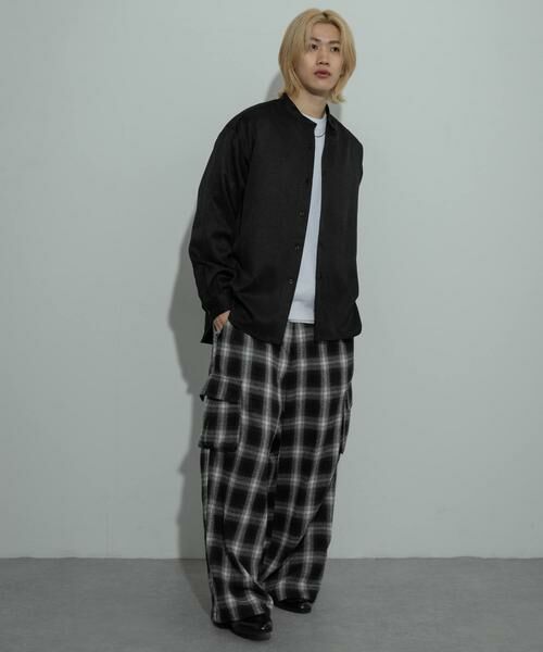 SENSE OF PLACE by URBAN RESEARCH / センスオブプレイス バイ アーバンリサーチ シャツ・ブラウス | ウールライクバンドカラールーズシャツ | 詳細29