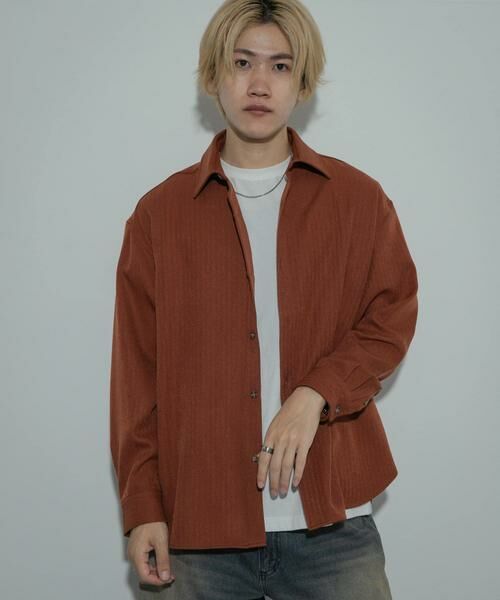 SENSE OF PLACE by URBAN RESEARCH / センスオブプレイス バイ アーバンリサーチ シャツ・ブラウス | ヘリンボーンレギュラーカラーシャツ | 詳細1