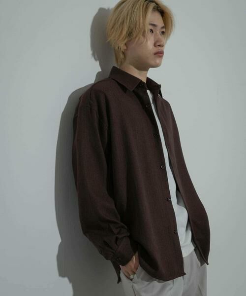 SENSE OF PLACE by URBAN RESEARCH / センスオブプレイス バイ アーバンリサーチ シャツ・ブラウス | ヘリンボーンレギュラーカラーシャツ | 詳細12