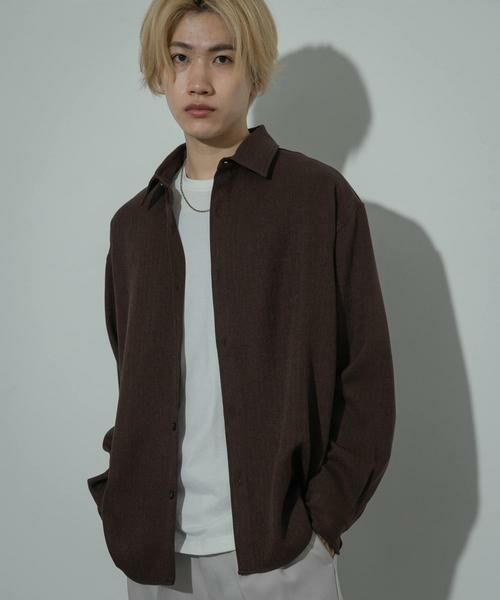 SENSE OF PLACE by URBAN RESEARCH / センスオブプレイス バイ アーバンリサーチ シャツ・ブラウス | ヘリンボーンレギュラーカラーシャツ | 詳細15