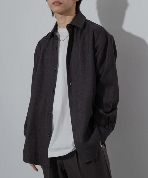 SENSE OF PLACE by URBAN RESEARCH / センスオブプレイス バイ アーバンリサーチ シャツ・ブラウス | ヘリンボーンレギュラーカラーシャツ | 詳細26