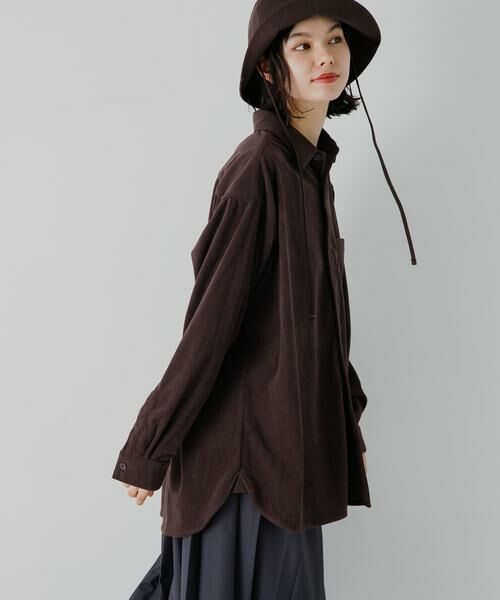 SENSE OF PLACE by URBAN RESEARCH / センスオブプレイス バイ アーバンリサーチ シャツ・ブラウス | 『ユニセックス』コーデュロイルーズシャツ | 詳細1