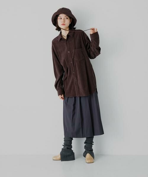 SENSE OF PLACE by URBAN RESEARCH / センスオブプレイス バイ アーバンリサーチ シャツ・ブラウス | 『ユニセックス』コーデュロイルーズシャツ | 詳細3