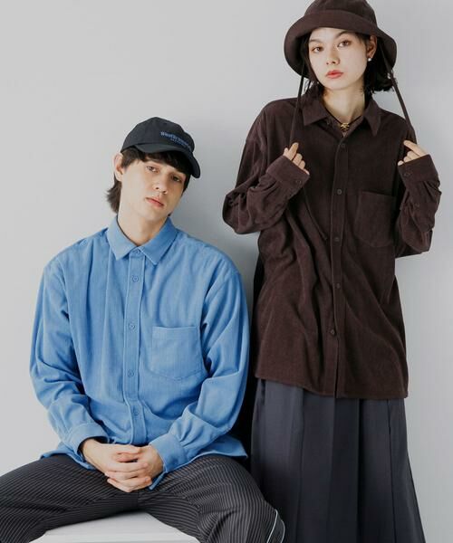 SENSE OF PLACE by URBAN RESEARCH / センスオブプレイス バイ アーバンリサーチ シャツ・ブラウス | 『ユニセックス』コーデュロイルーズシャツ | 詳細22