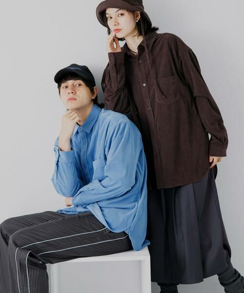 SENSE OF PLACE by URBAN RESEARCH / センスオブプレイス バイ アーバンリサーチ シャツ・ブラウス | 『ユニセックス』コーデュロイルーズシャツ | 詳細23
