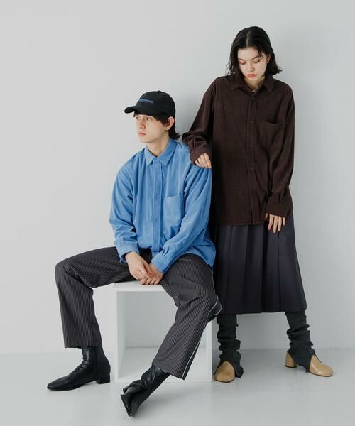 SENSE OF PLACE by URBAN RESEARCH / センスオブプレイス バイ アーバンリサーチ シャツ・ブラウス | 『ユニセックス』コーデュロイルーズシャツ | 詳細24