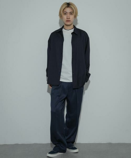 SENSE OF PLACE by URBAN RESEARCH / センスオブプレイス バイ アーバンリサーチ シャツ・ブラウス | ウールライクピンストライプシャツ | 詳細4