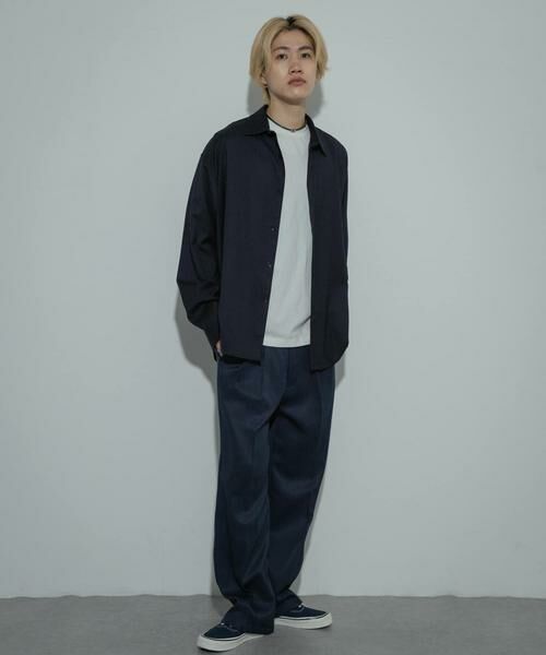 SENSE OF PLACE by URBAN RESEARCH / センスオブプレイス バイ アーバンリサーチ シャツ・ブラウス | ウールライクピンストライプシャツ | 詳細5