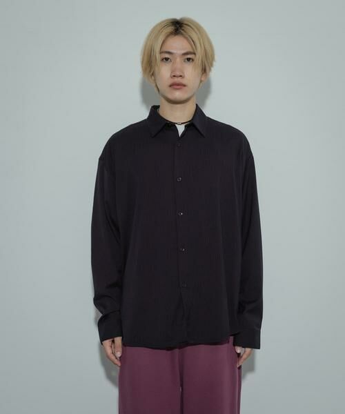 SENSE OF PLACE by URBAN RESEARCH / センスオブプレイス バイ アーバンリサーチ シャツ・ブラウス | ウールライクピンストライプシャツ | 詳細15