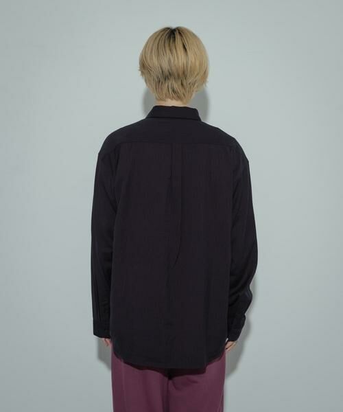 SENSE OF PLACE by URBAN RESEARCH / センスオブプレイス バイ アーバンリサーチ シャツ・ブラウス | ウールライクピンストライプシャツ | 詳細17