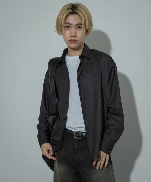 SENSE OF PLACE by URBAN RESEARCH / センスオブプレイス バイ アーバンリサーチ シャツ・ブラウス | ウールライクピンストライプシャツ | 詳細21