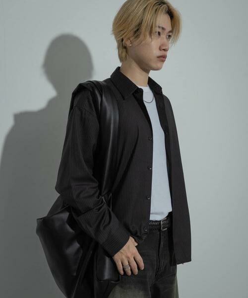 SENSE OF PLACE by URBAN RESEARCH / センスオブプレイス バイ アーバンリサーチ シャツ・ブラウス | ウールライクピンストライプシャツ | 詳細22