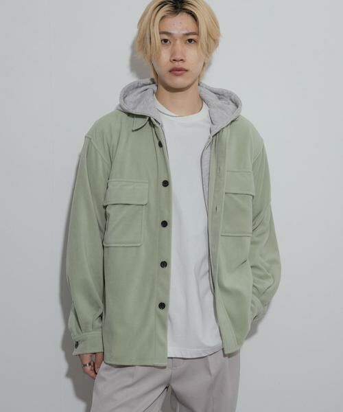 SENSE OF PLACE by URBAN RESEARCH / センスオブプレイス バイ アーバンリサーチ シャツ・ブラウス | フリースフラップルーズシャツ | 詳細1