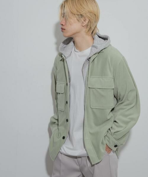 SENSE OF PLACE by URBAN RESEARCH / センスオブプレイス バイ アーバンリサーチ シャツ・ブラウス | フリースフラップルーズシャツ | 詳細2