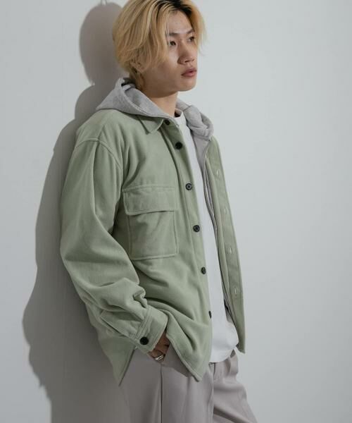 SENSE OF PLACE by URBAN RESEARCH / センスオブプレイス バイ アーバンリサーチ シャツ・ブラウス | フリースフラップルーズシャツ | 詳細3