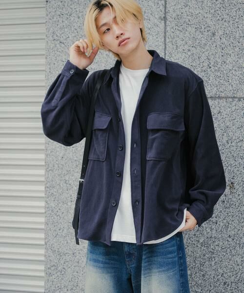 SENSE OF PLACE by URBAN RESEARCH / センスオブプレイス バイ アーバンリサーチ シャツ・ブラウス | フリースフラップルーズシャツ | 詳細12