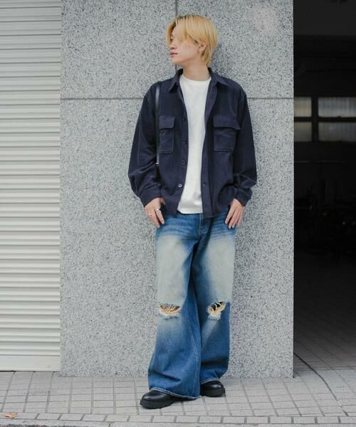 SENSE OF PLACE by URBAN RESEARCH / センスオブプレイス バイ アーバンリサーチ シャツ・ブラウス | フリースフラップルーズシャツ | 詳細15