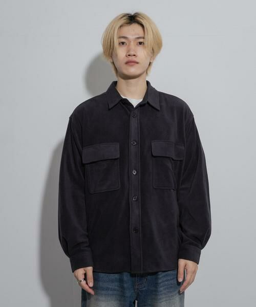 SENSE OF PLACE by URBAN RESEARCH / センスオブプレイス バイ アーバンリサーチ シャツ・ブラウス | フリースフラップルーズシャツ | 詳細17