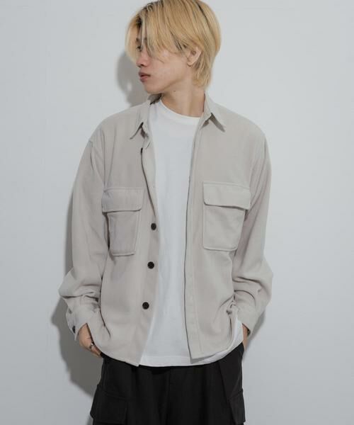 SENSE OF PLACE by URBAN RESEARCH / センスオブプレイス バイ アーバンリサーチ シャツ・ブラウス | フリースフラップルーズシャツ | 詳細22