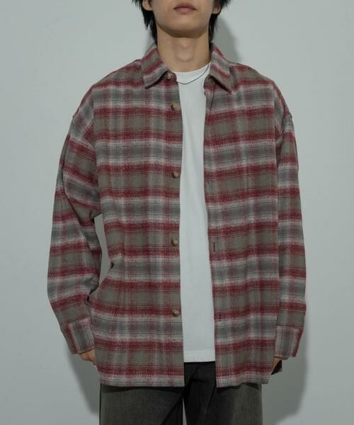 SENSE OF PLACE by URBAN RESEARCH / センスオブプレイス バイ アーバンリサーチ シャツ・ブラウス | 『ユニセックス』ヘビーネルオンブレーチェックシャツ | 詳細1