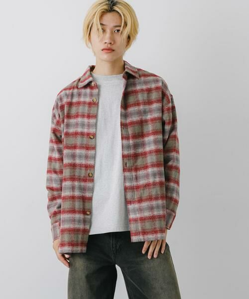 SENSE OF PLACE by URBAN RESEARCH / センスオブプレイス バイ アーバンリサーチ シャツ・ブラウス | 『ユニセックス』ヘビーネルオンブレーチェックシャツ | 詳細10